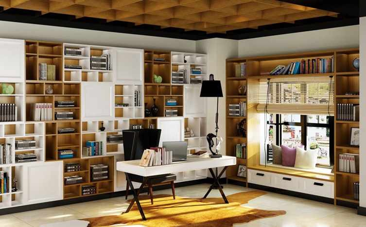 定制書柜尺寸，星空梵高全屋定制