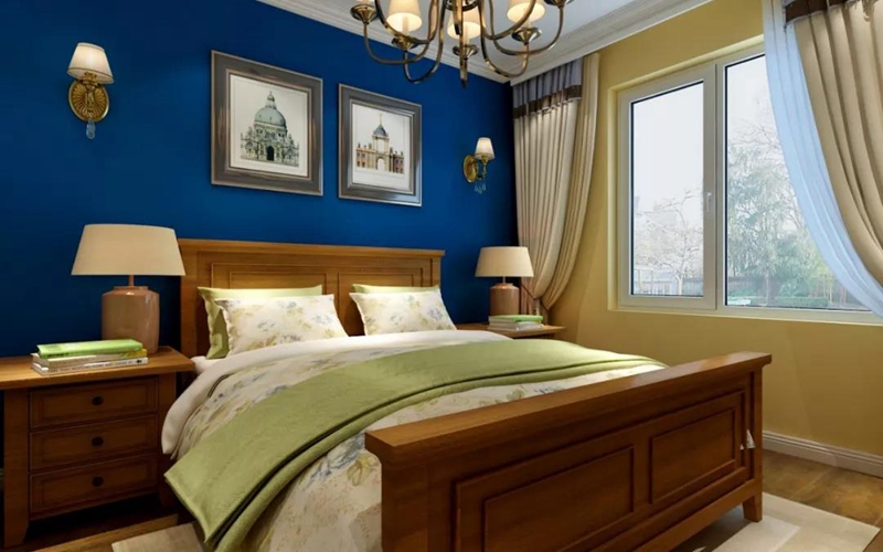 現代美式風格全屋定制，星空梵高全屋定制