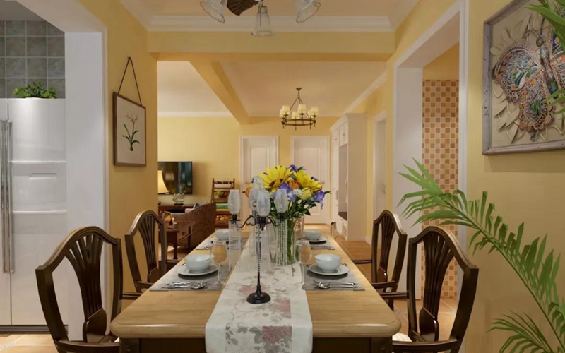 現代美式風格全屋定制，星空梵高全屋定制