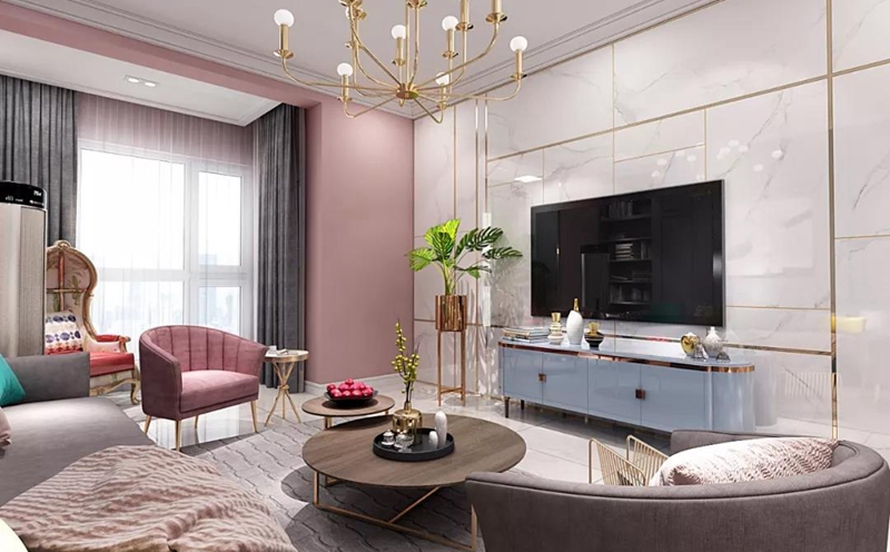 現代風格全屋定制，星空梵高全屋定制